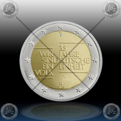 2 EVRO NEMČIJA 2025 "German Unity" UNC